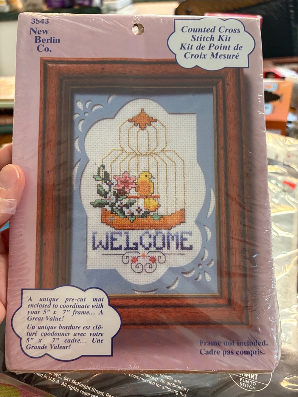 Counted Cross Stitch Kit "Welcome" - New Berlin Co.